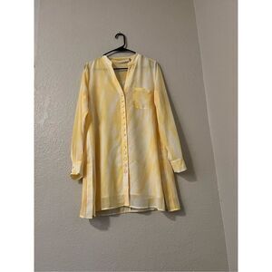 Soft Surroundings Costa De Sol crepe blouse shirt S
